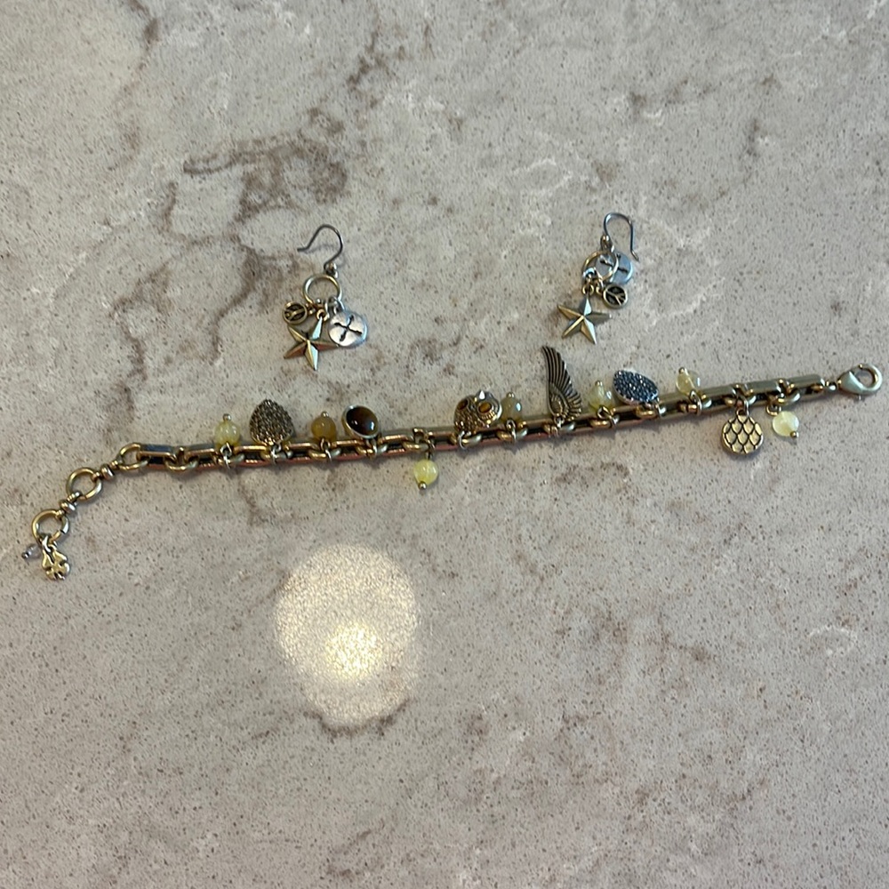 LUCKY BRAND BRACELET AND EARRINGS SET